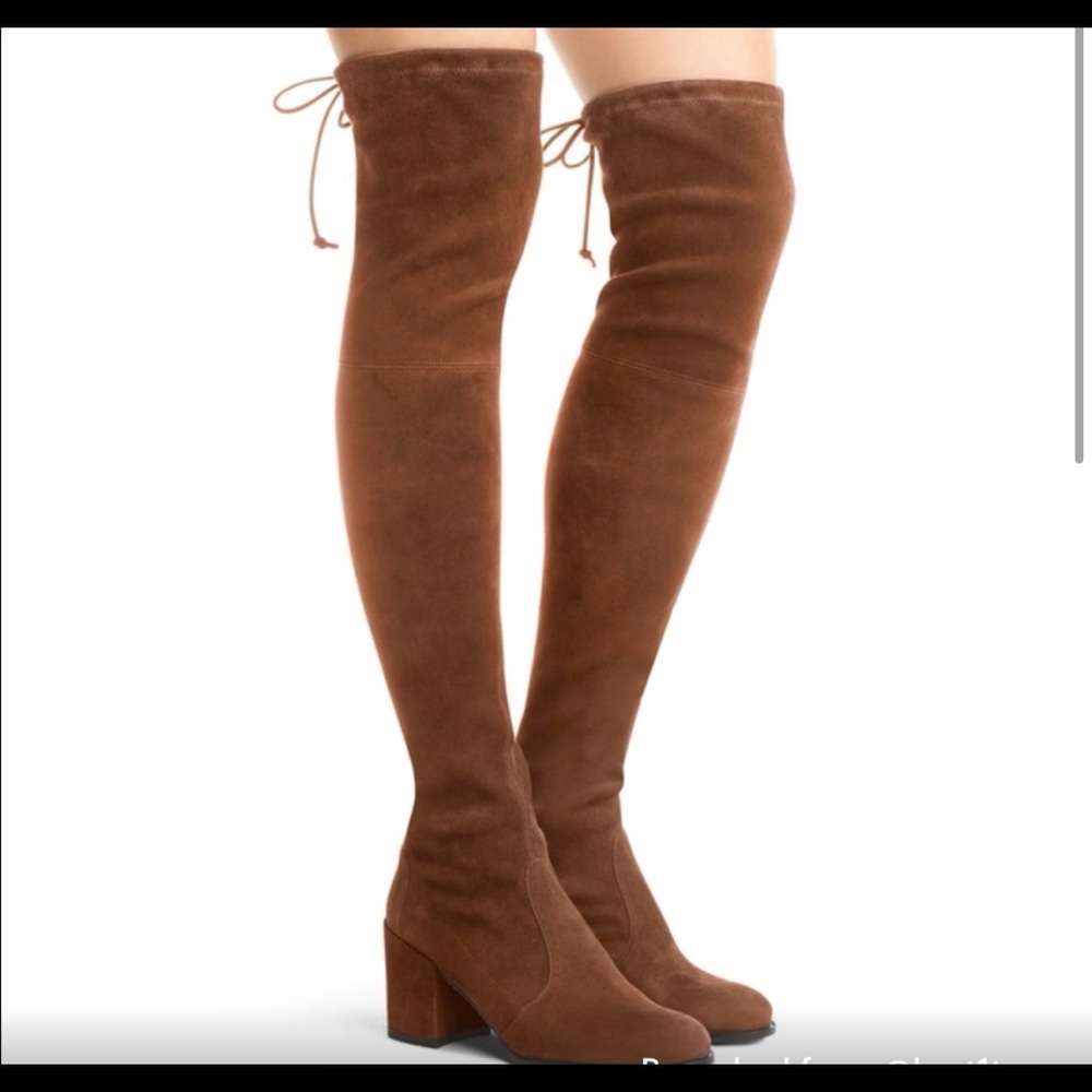 Stuart Weitzman Tieland Walnut Suede - size 9